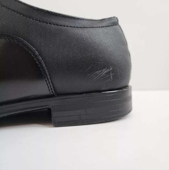 ZARA MENS DRESS BLACK DERBY CLASSIC POINTED TOE LACE UP SHOES 8 41 - Picture 6 of 9